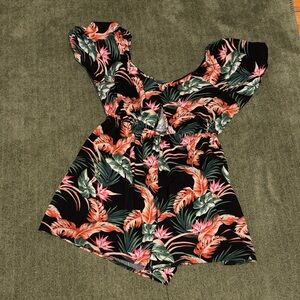 Tropical Floral women’s romper